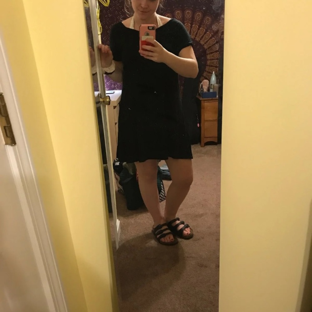 Black t-shirt dress